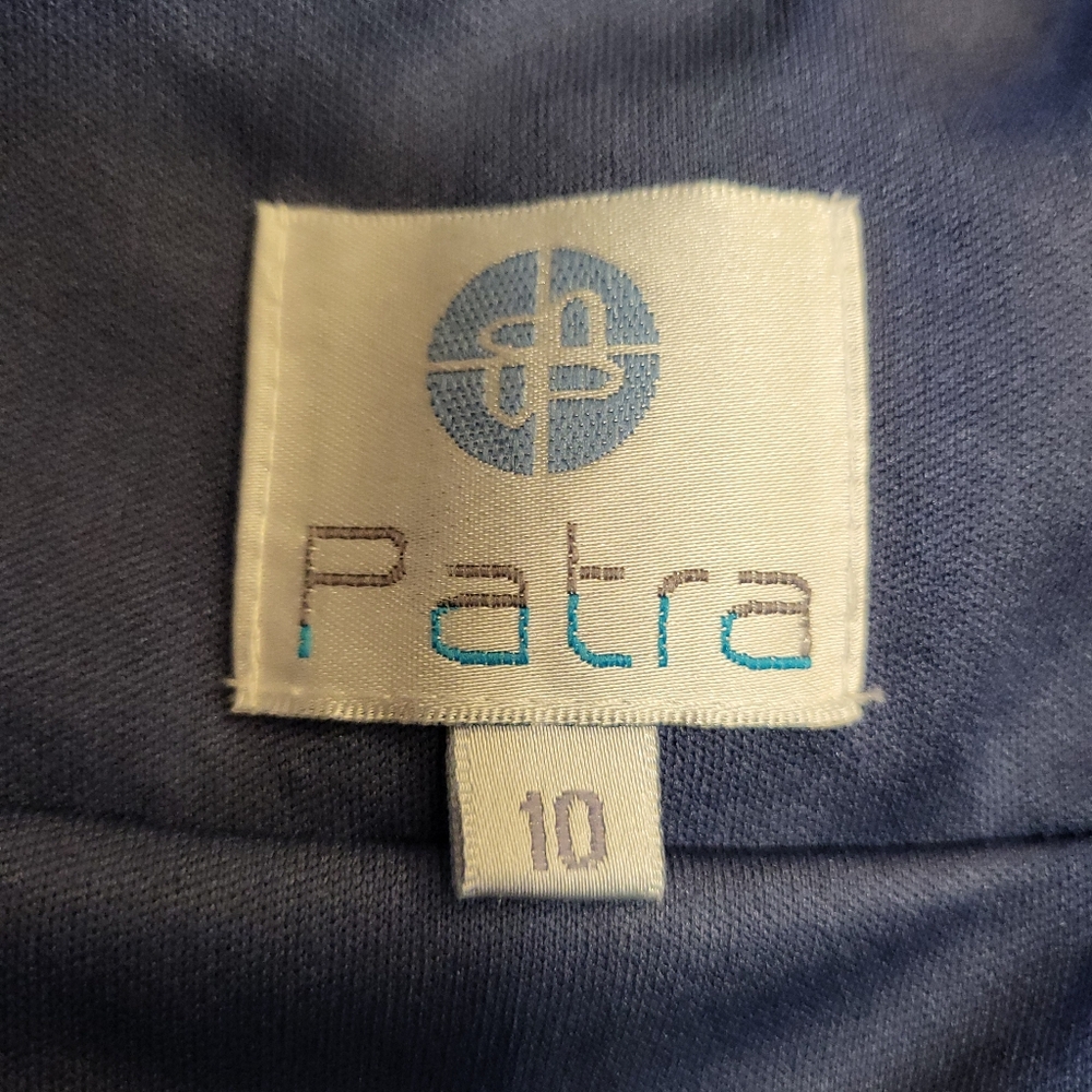 Patra Blue Rosette Gown Size 10 - Picture 6 of 11